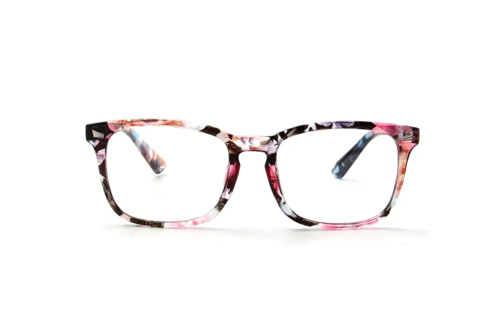 Scalloped Rectangle Frame Sunglasses