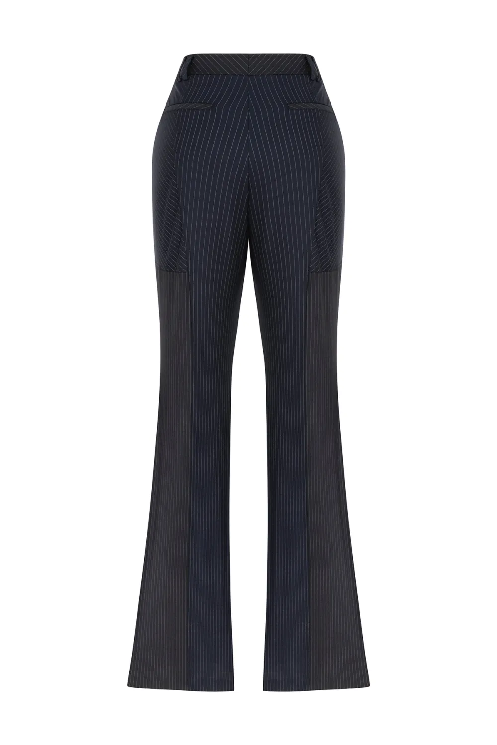 Bootcut Pants-Navy Blue
