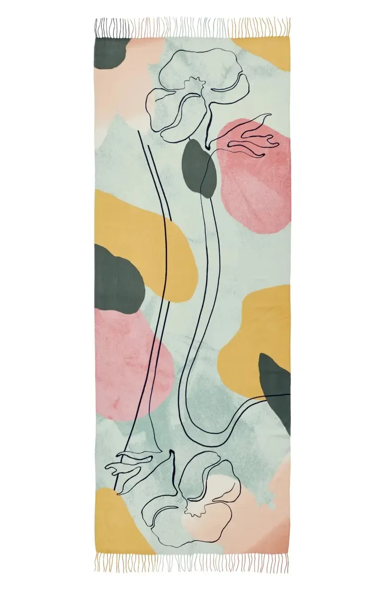 Art Graphic Printed Wool & Cashmere Scarfs