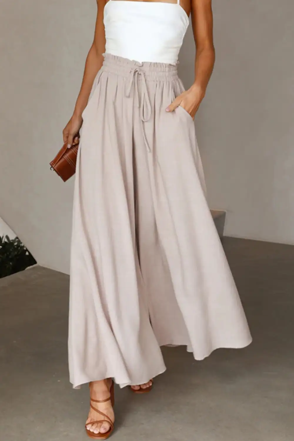 Easy Waist Wide Leg Pants