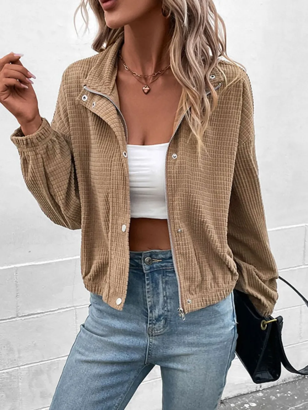Long-sleeve Drop-shoulder Jacket
