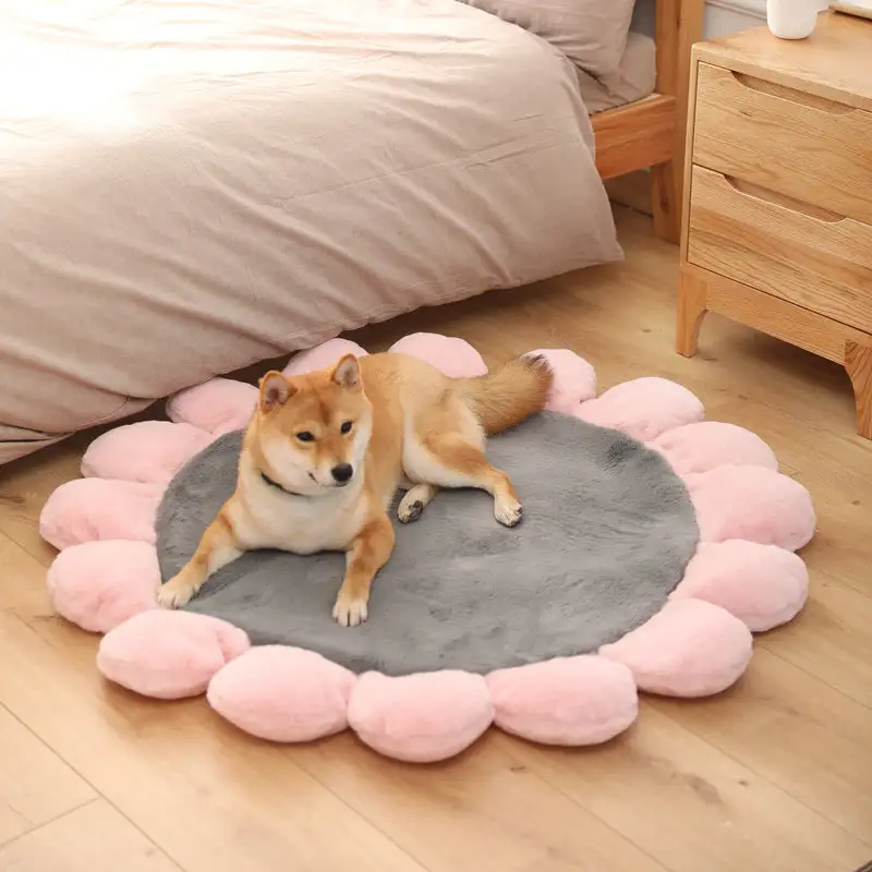 Colourful Sunflower Shape Human Pet Mat Dog Bed