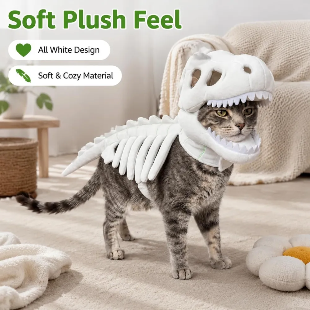 Pet Dinosaur Skeleton Costume