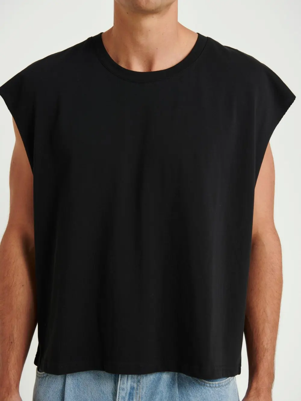 Leisure And Soft Versatile Black  Tank Tops