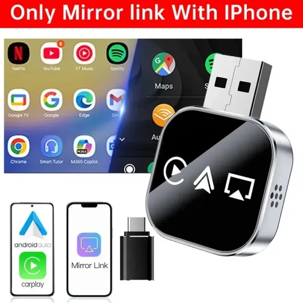 3-in-1 Wireless CarPlay Adapter