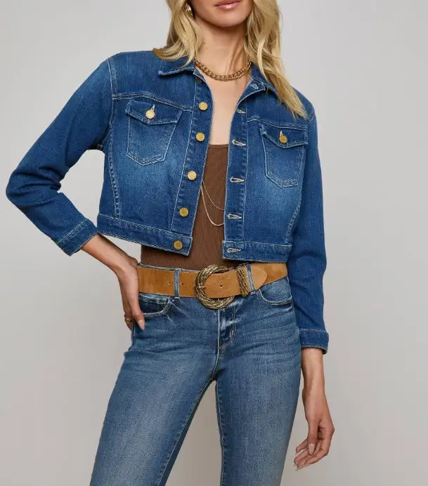 Cropped Zip Front Lightweight Jacket