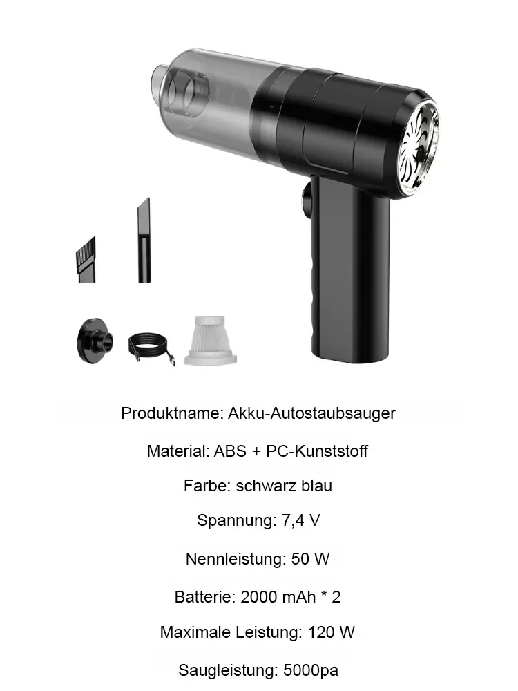 🌪️6 Sekunden – und der Akku-Power-Sauger zieht den Staub eines ganzen Jahres aus dem Auto. ⚡Schluss mit schwachen, klobigen, teuren Saugern!