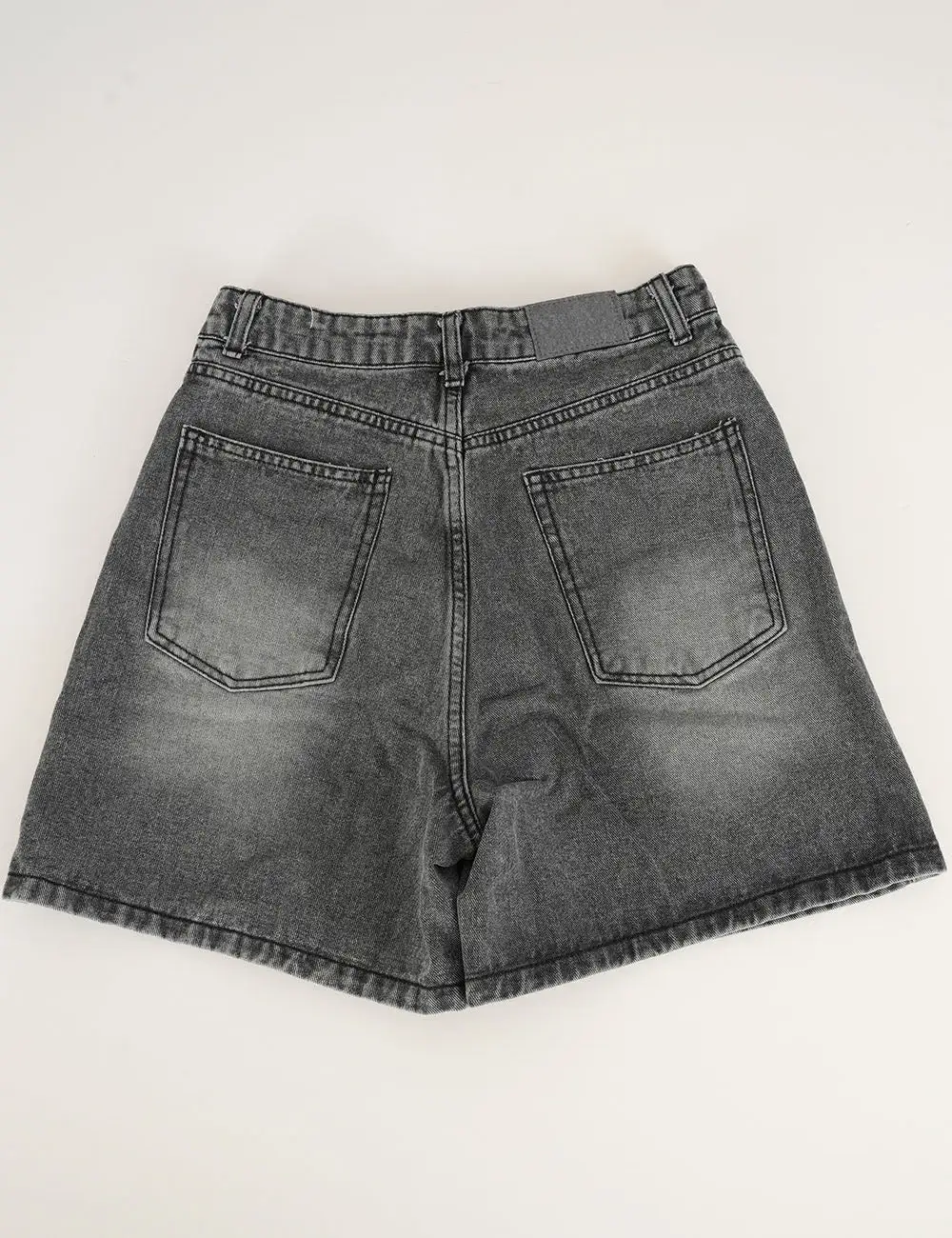 Casual Basic Jeans Wide Leg Denim Shorts