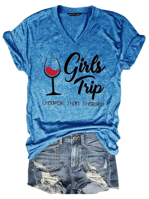 Girl's Trip Cheaper Than Therapy Women's T-Shirt