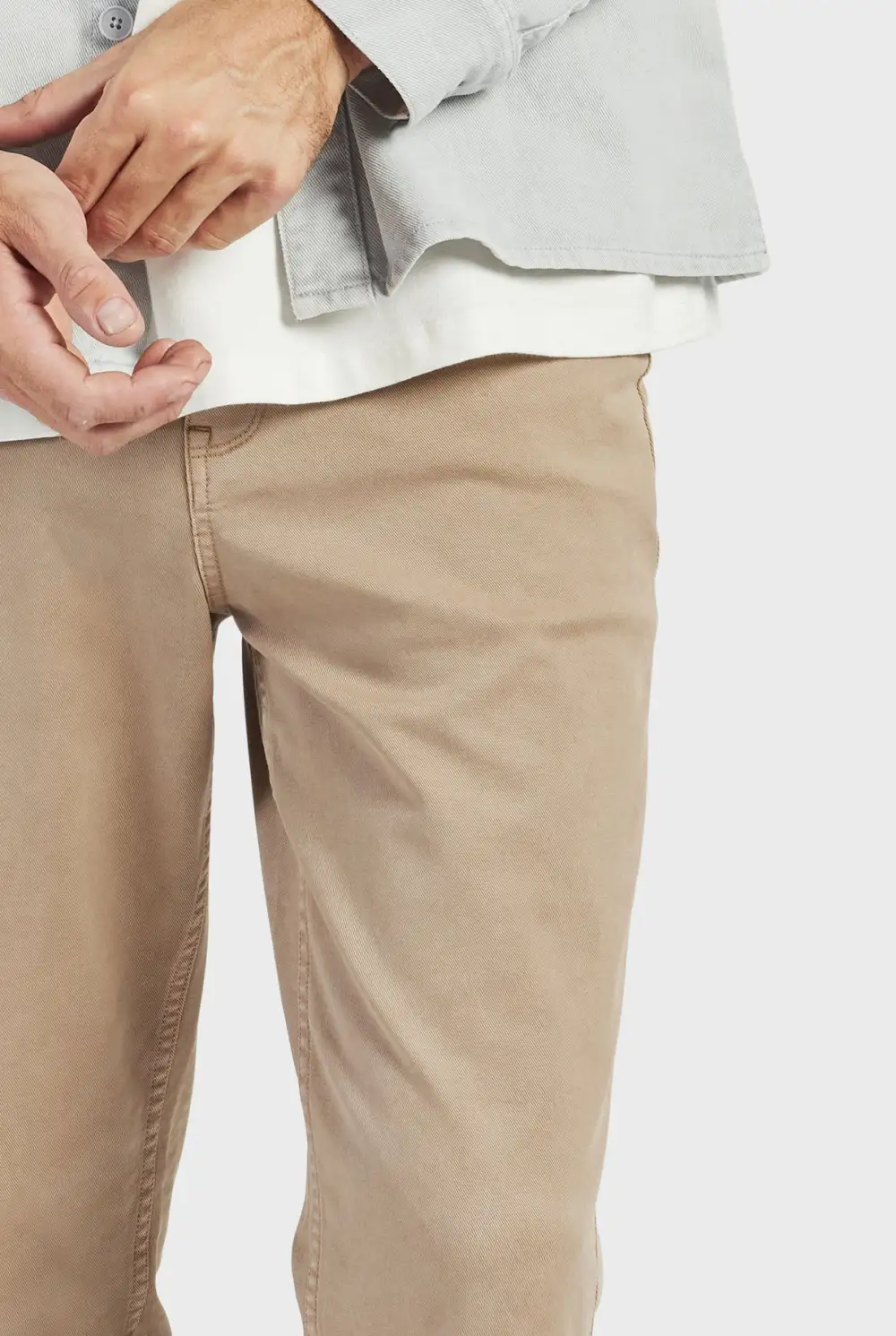 Jensen 5 Pocket Pant-Almond tan