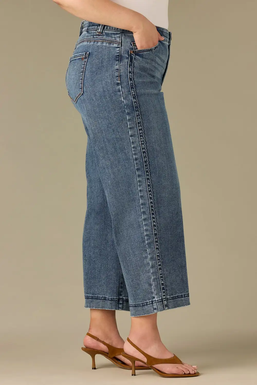 Gracie  Double Side Seam Stitched Plus Size Jeans