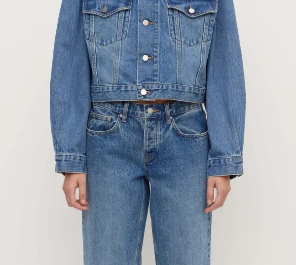 Classic Blue Cropped Denim Jacket