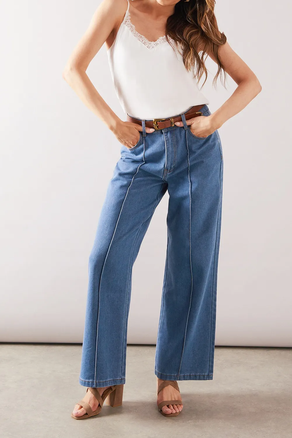 Spaghetti Strap Breathable Comfortable Ladies Lace Vest