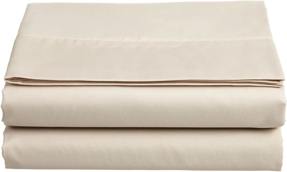 (Store Closing Sale) Set of 2 Silky Soft Polyester Single Flat Sheet