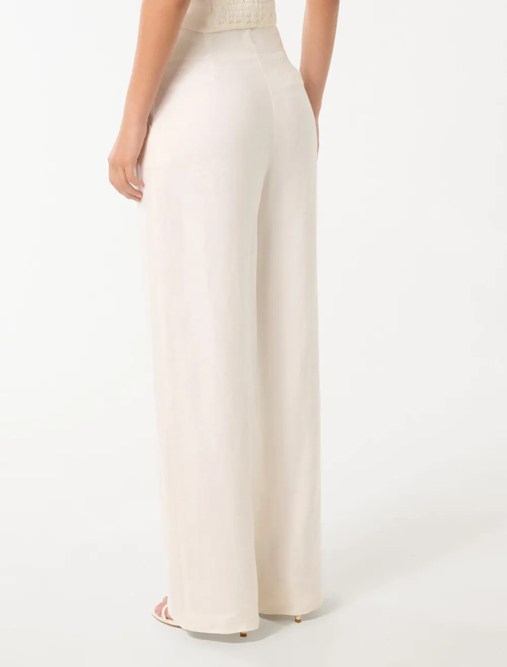 Linen Wide-Leg Pants