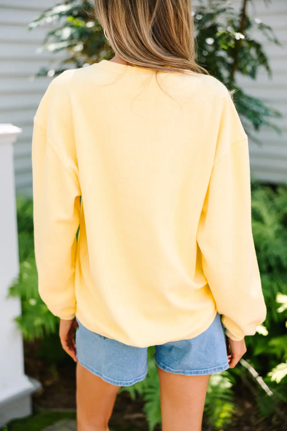 Get Together Yellow Corded Sweatshirt