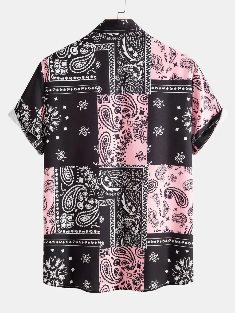 Paisley Print Button Up Shirt & Shorts