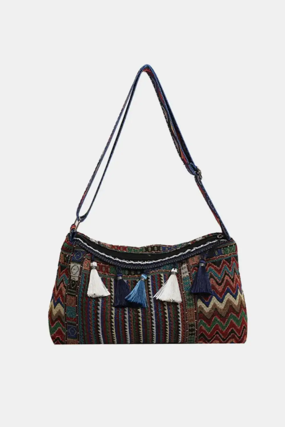 Tassel Accent Shoulder Bag