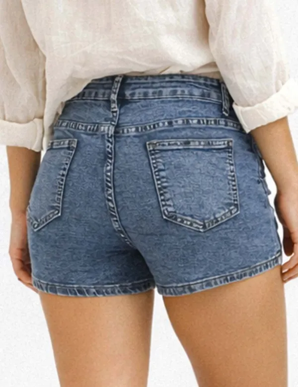 Cargo Pocket Denim Shorts