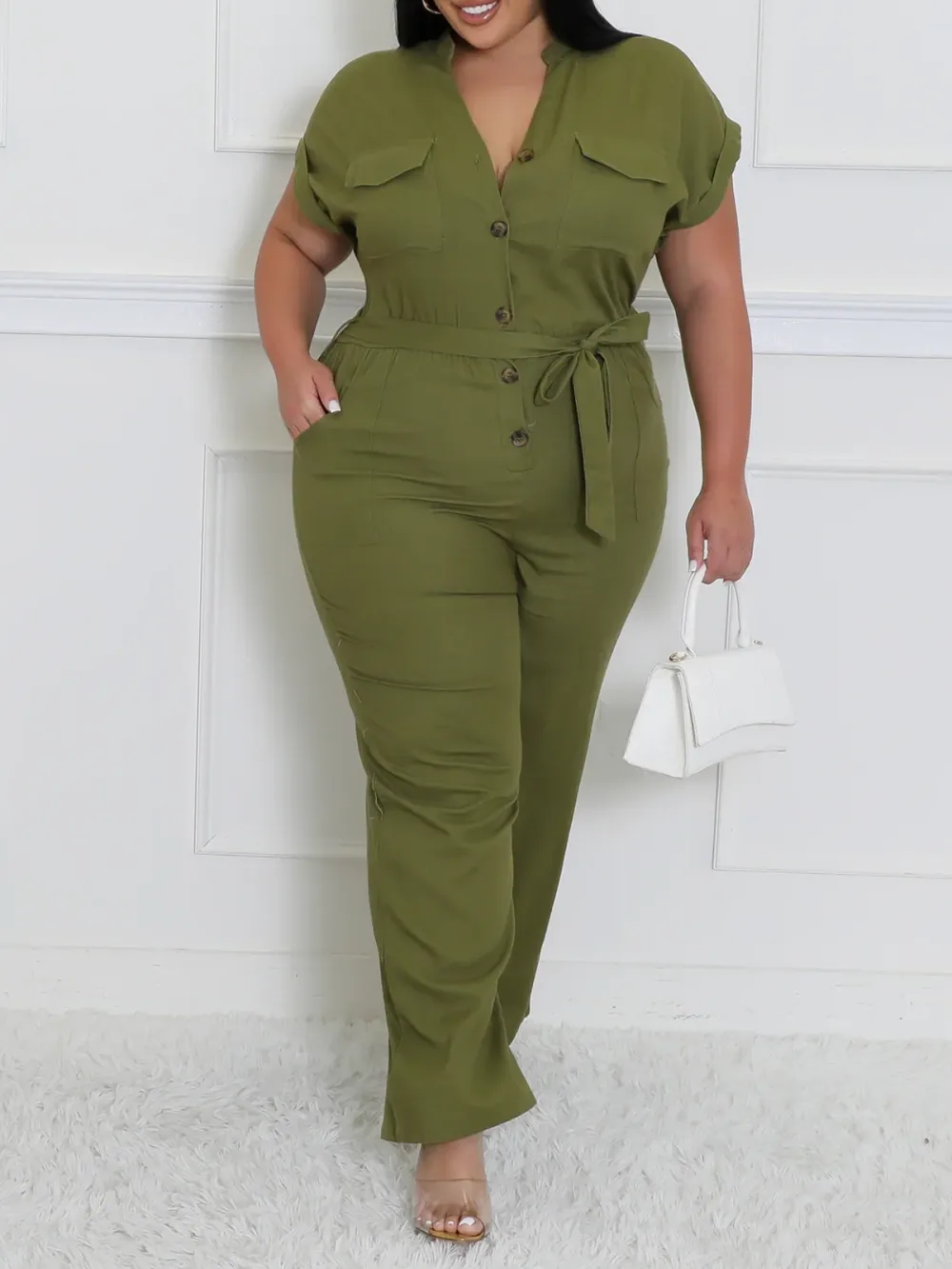 Plus Size Fashion Jumpsuit For Women