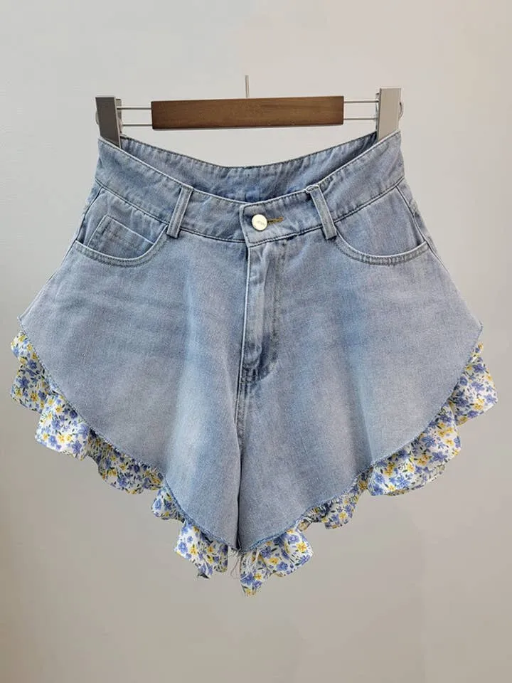 Roomy Cotton Blend Pocket Casual Shorts