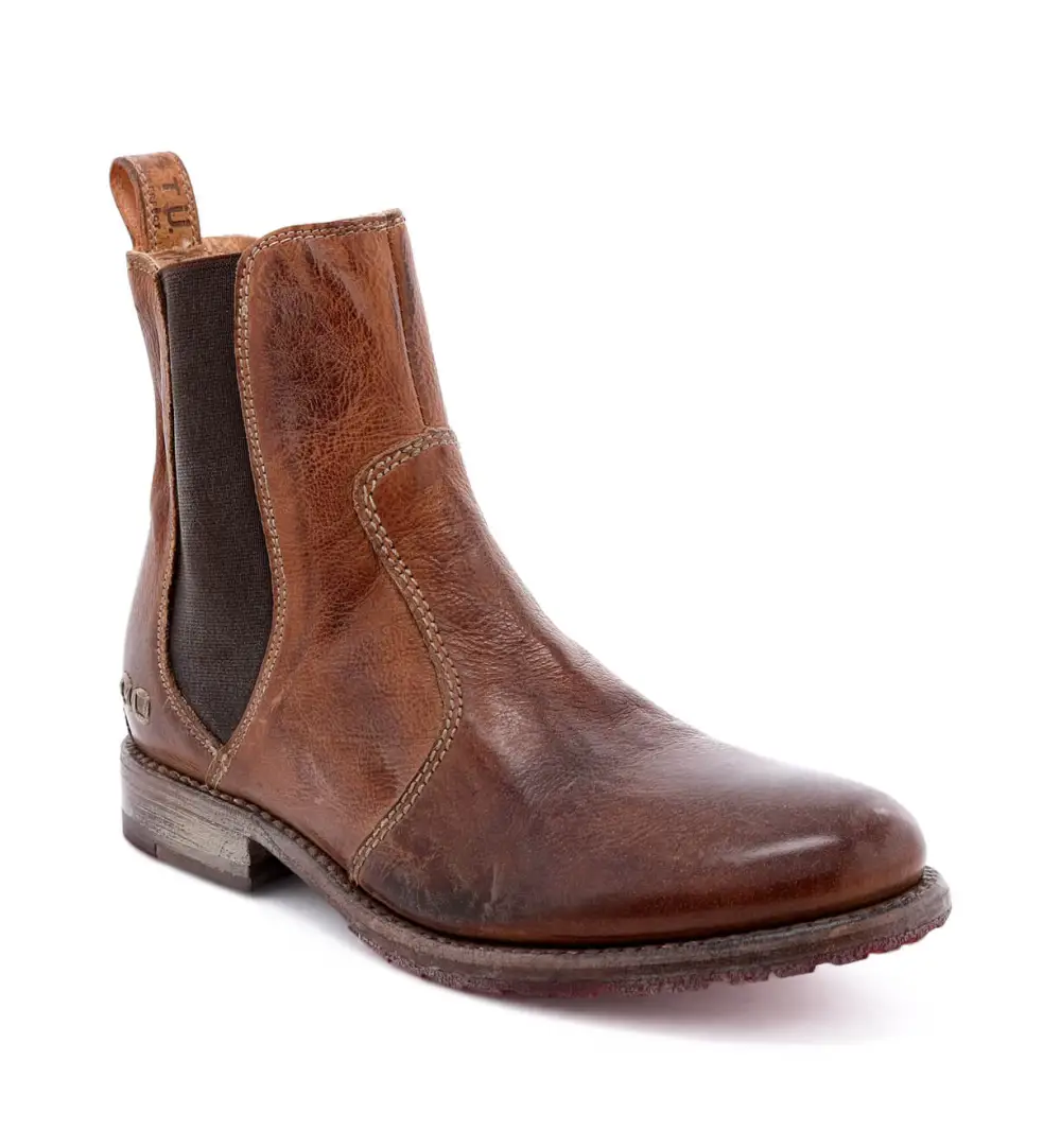 Slip-On Distressed Chelsea Boots