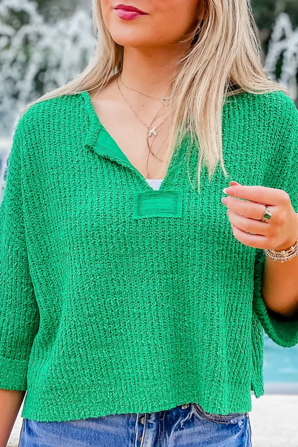 Green Dazzling Sweater