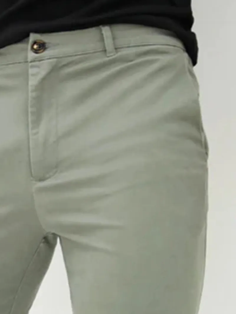 Men's Green Stretch Twill Pants