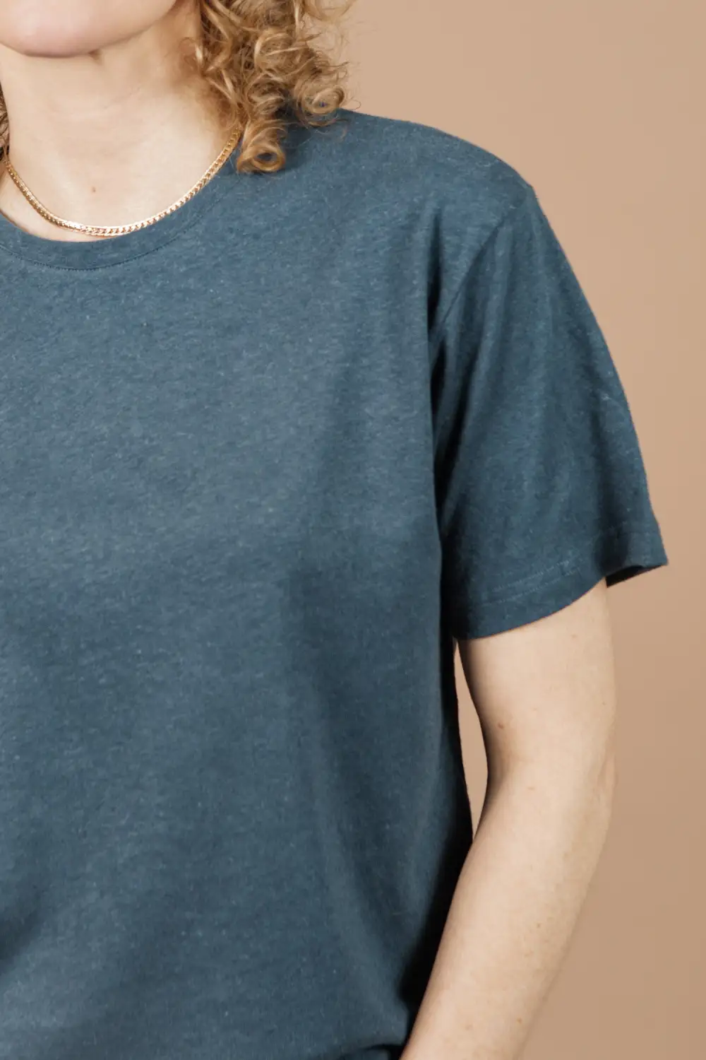 Organic Hemp Boxy Tee / Storm Blue