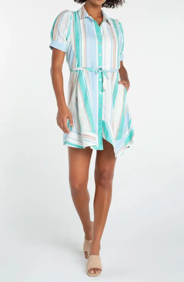 Sleeveless Tie Waist Dress