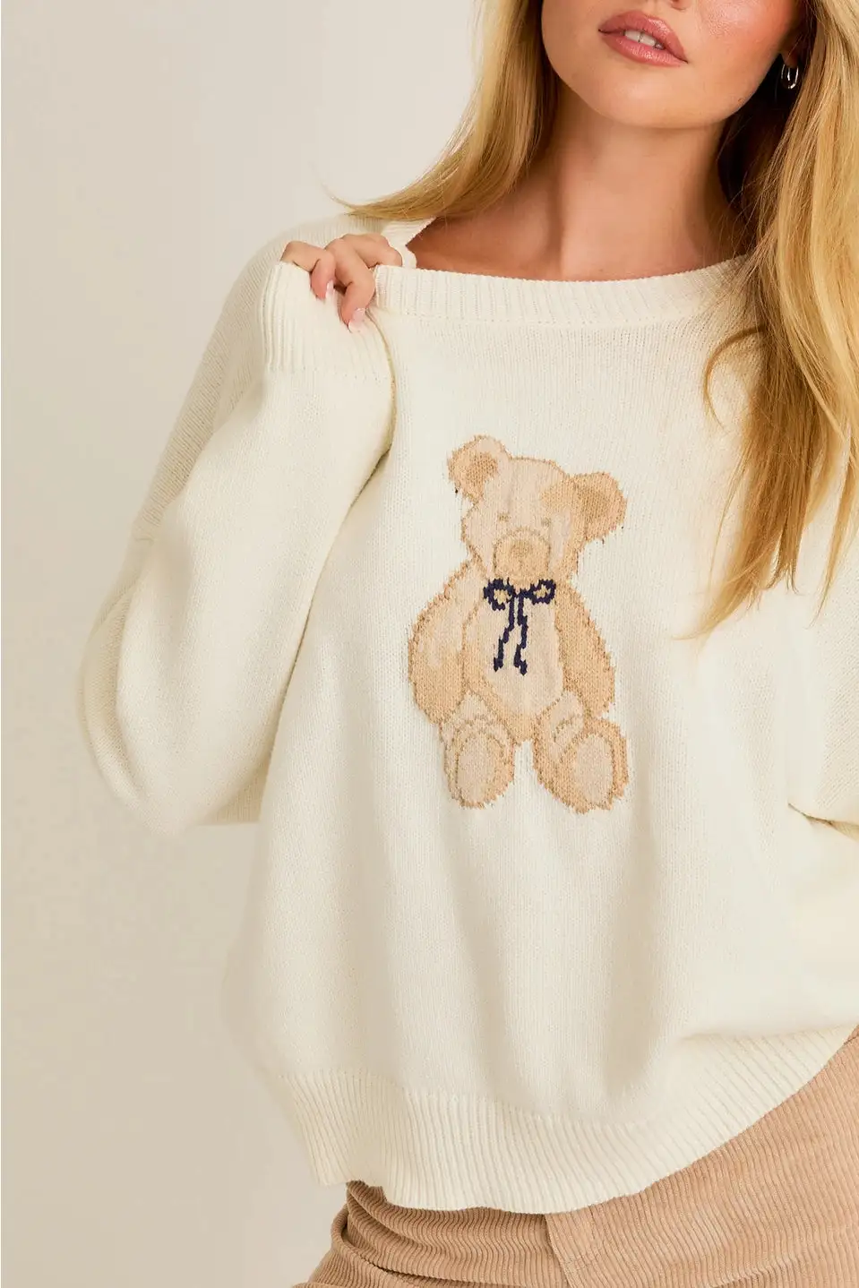 Teddy Print Sweater