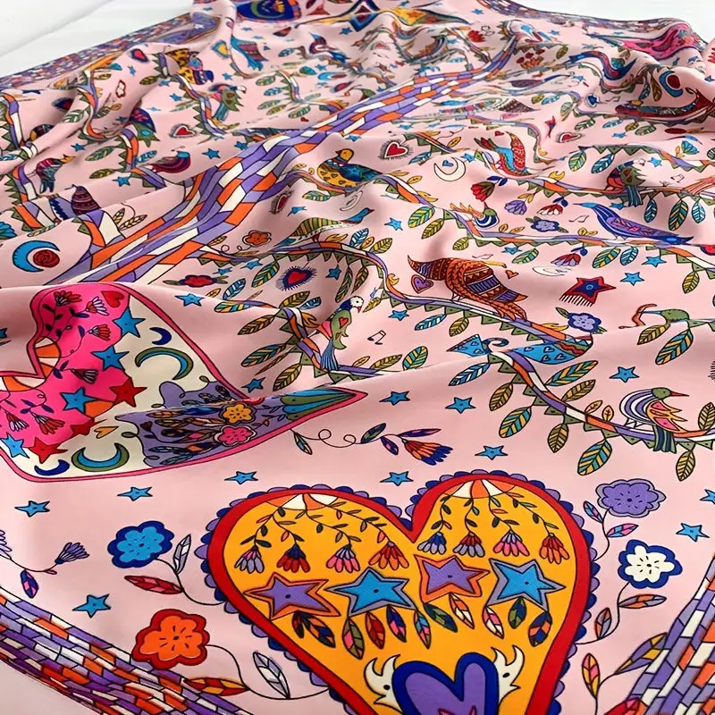 Classic Print Square Scarf
