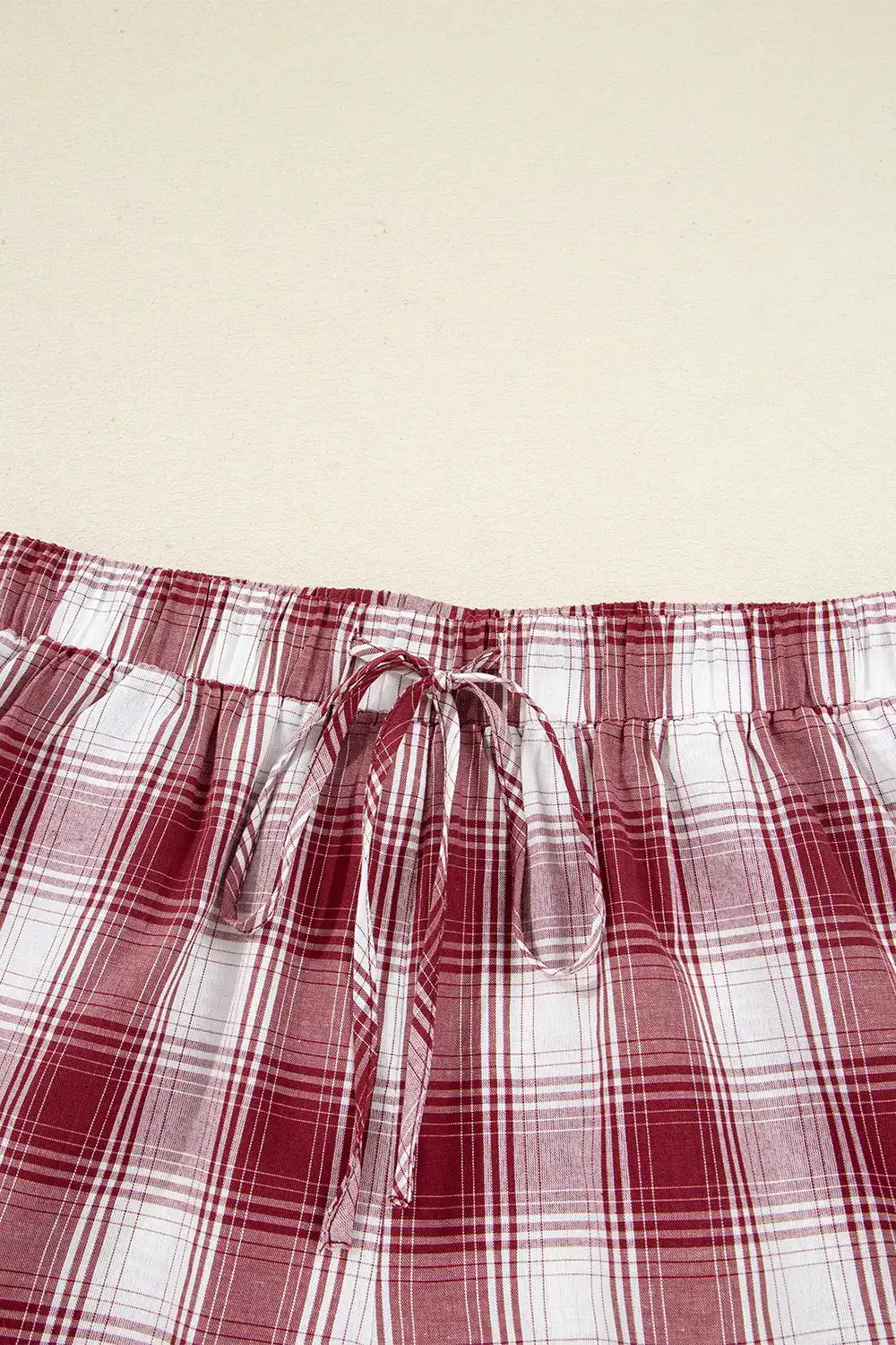 Plaid Drawstring Set