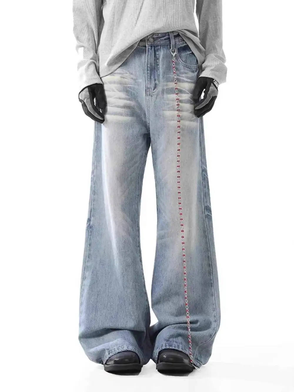 Laid Back Washed Wide Leg Jeans