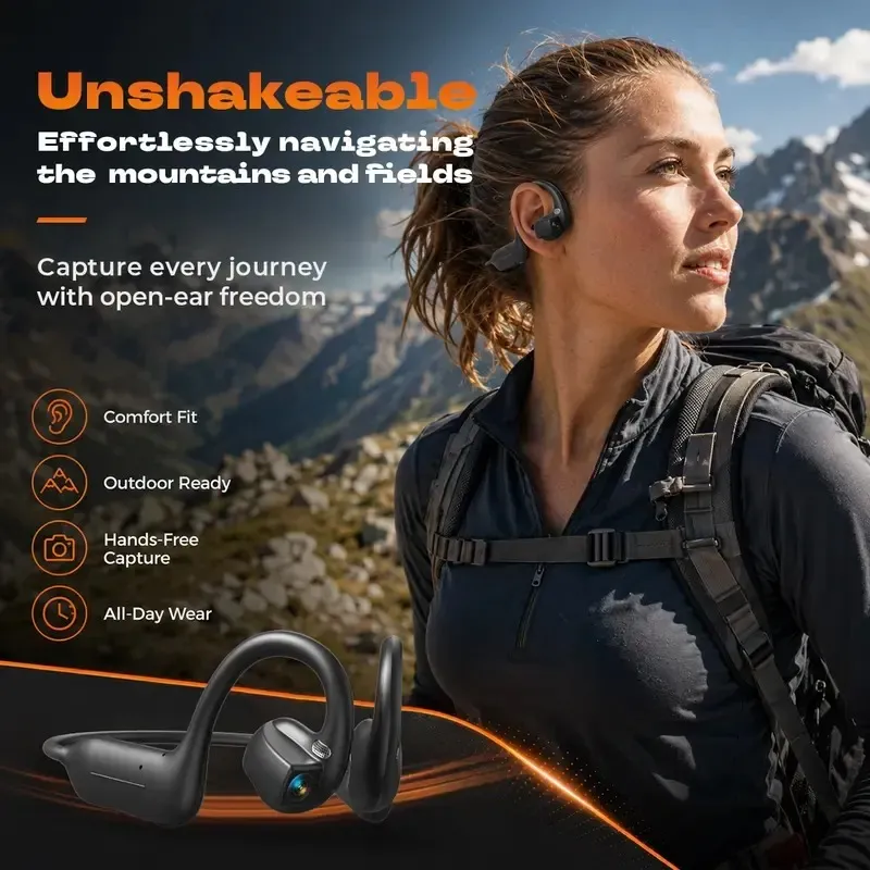 Smart Bluetooth earphones with camera