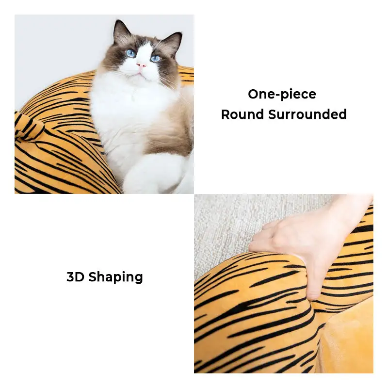 Funny Tiger Butt Shape Cat Bed