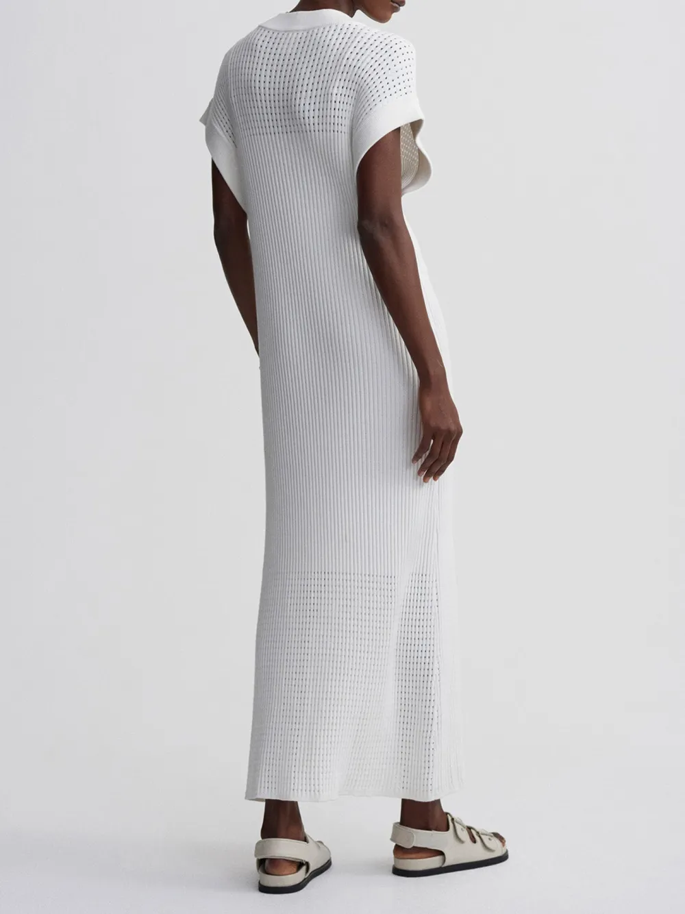 Wihte Tank Knit Midi Dress