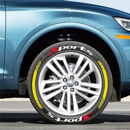 4PCS 3D Tire LetteringStickers - Thickened WheelSidewall Decals for Cars &Motorcycles