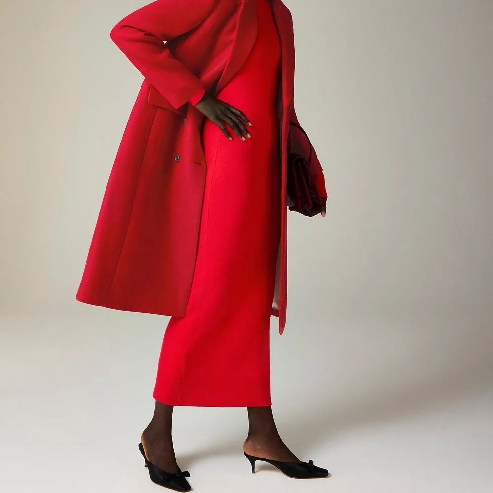 Wool-Blend Melton Double-Breasted Topcoats