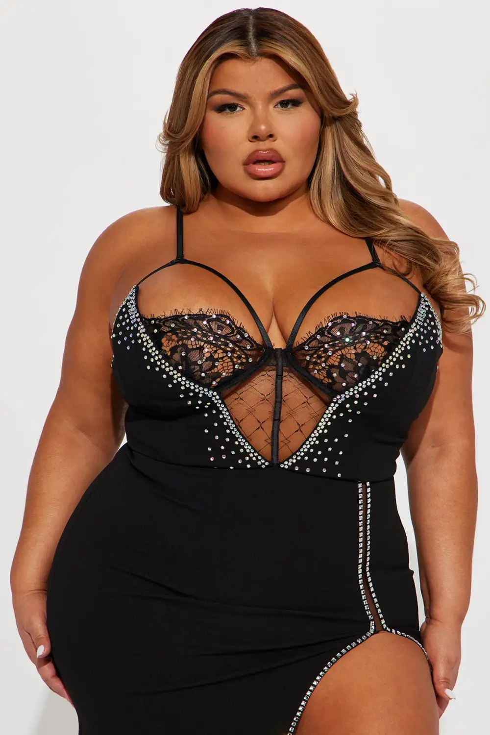 Mila Corset Maxi Dress - Black