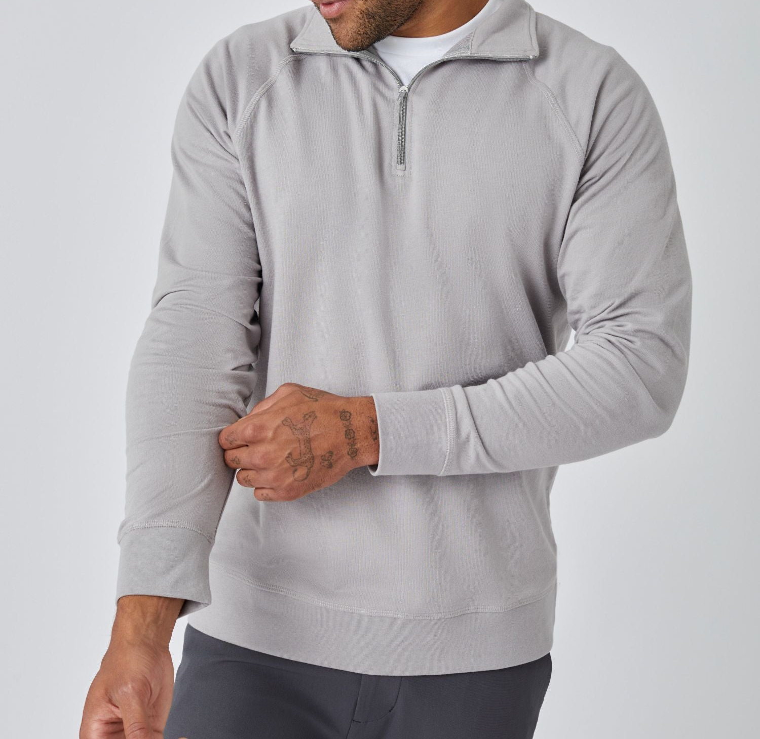 Vintage Grey Quarter Zip