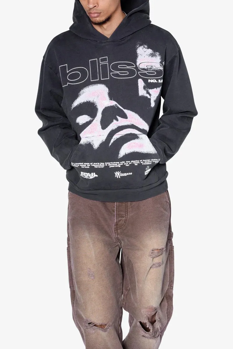 DARK GRAY GRAPHIC HOODIE