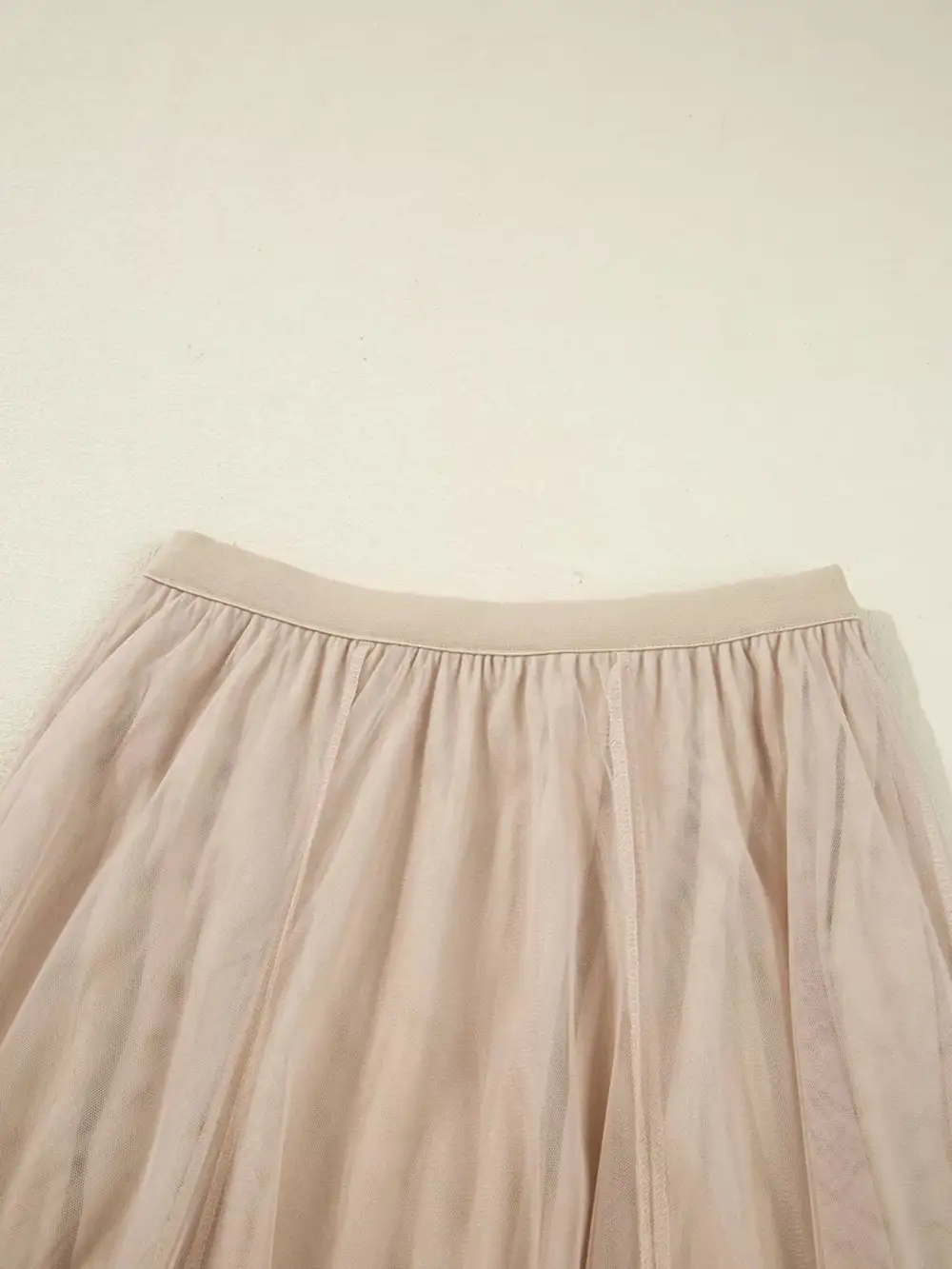Mesh Tulle Midi Skirt