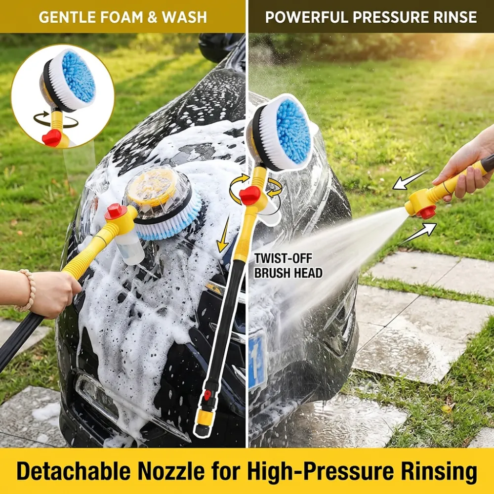 Portable Long-Handle Telescopic Car Wash Brush