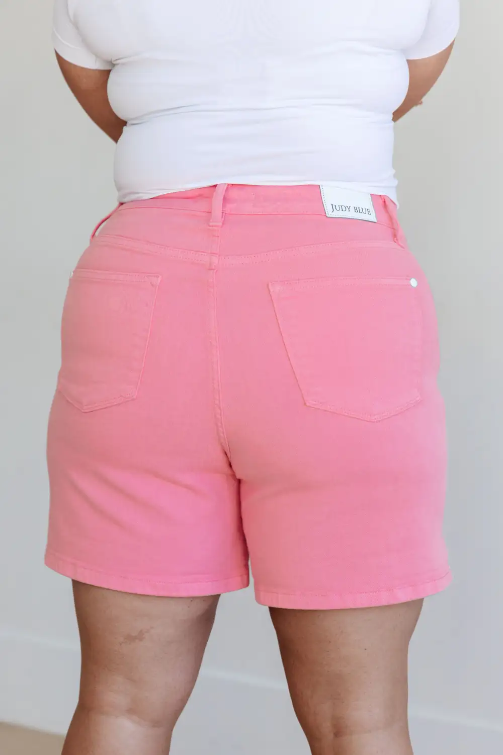Relaxed High Rise Cuffed Hem Shorts