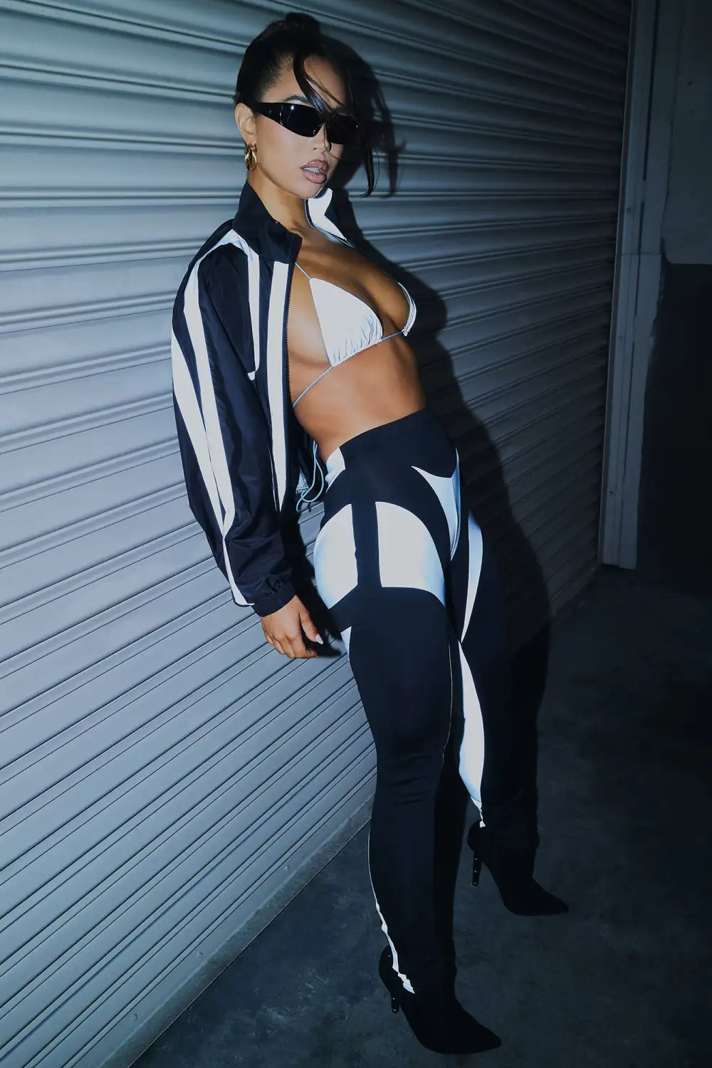 Just Another Chill Night Legging Set - Black/Grey