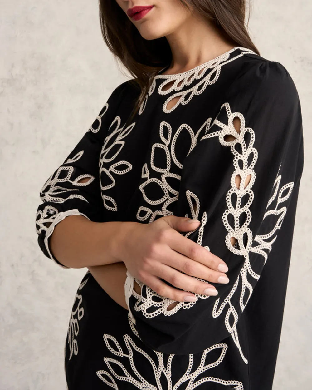 Embroidered Cotton Blouse