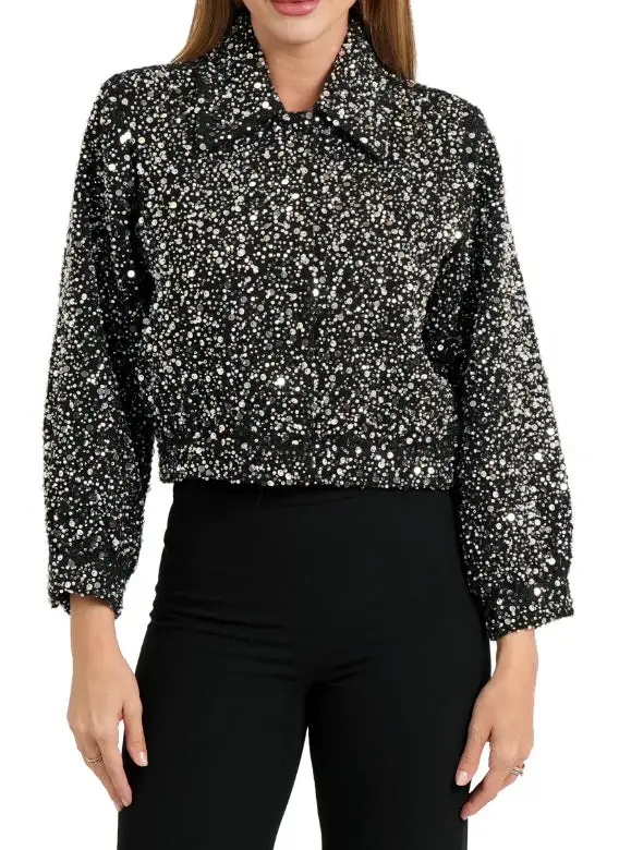 Zip Front Textured Jacket