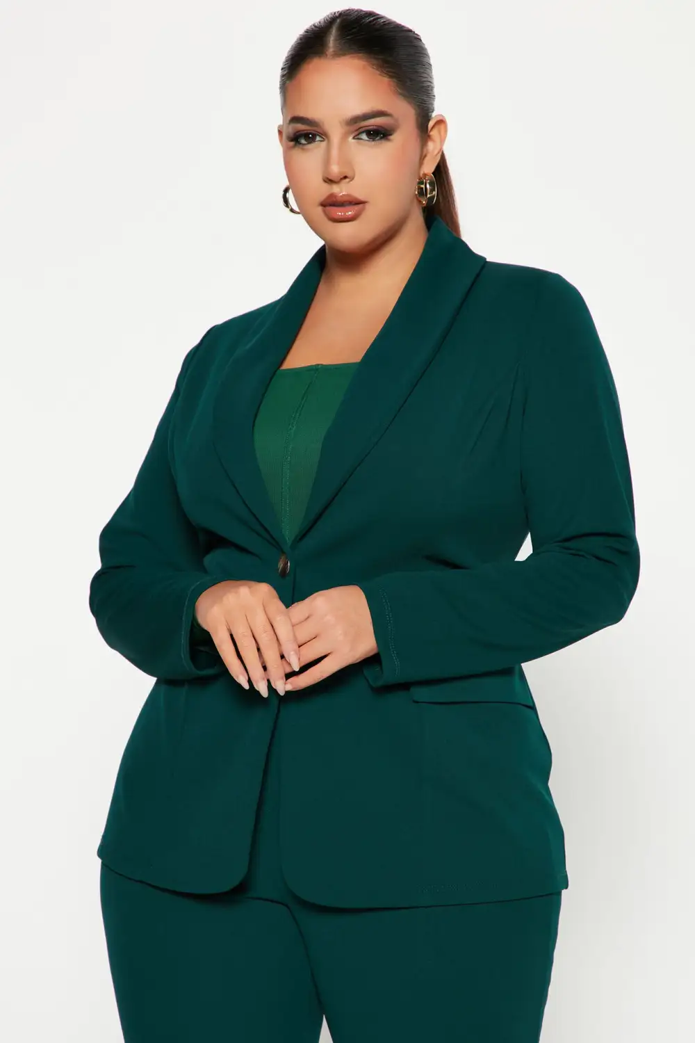 Head Of The Table Pant Suit - Hunter