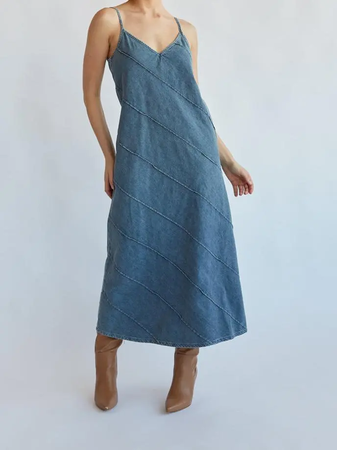 Denim Maxi Dress